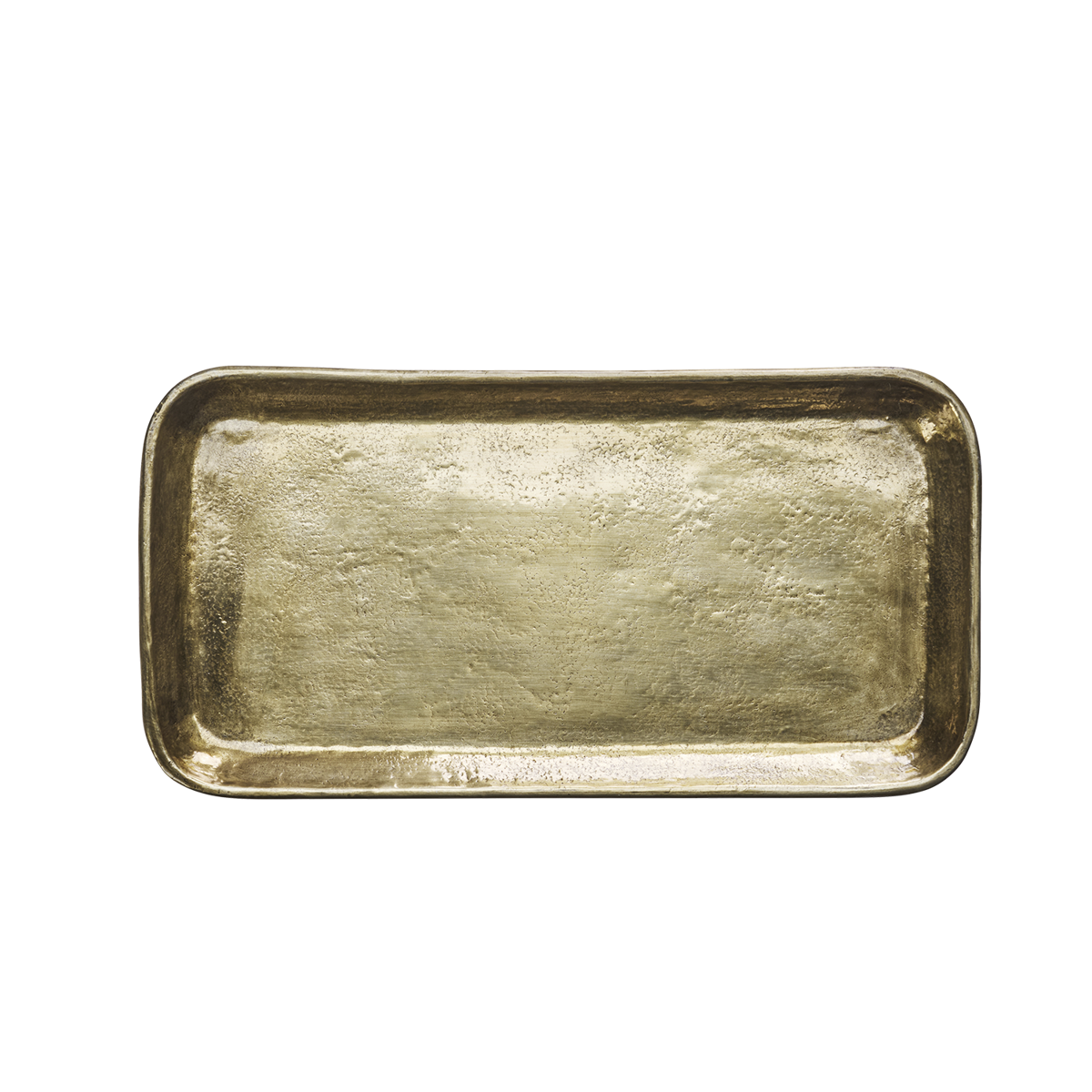 Hand hammered aluminium tray