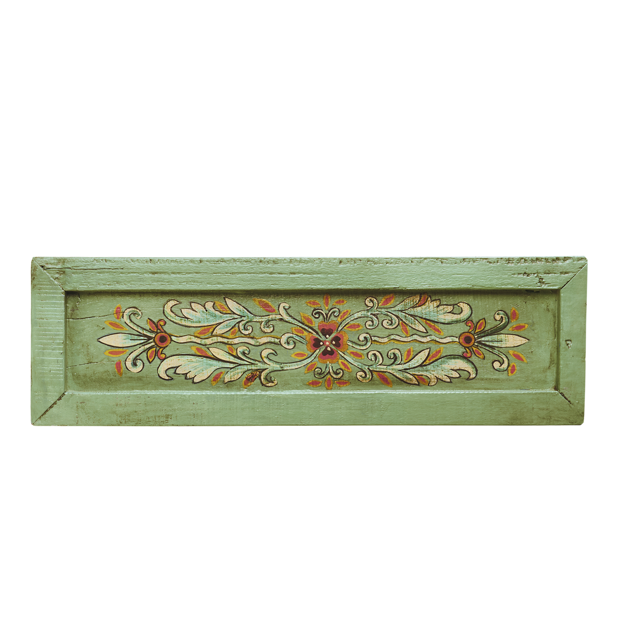 Hand painted recycled wooden tray