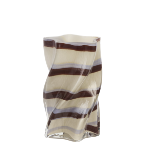 Twisted vase w/ stripes