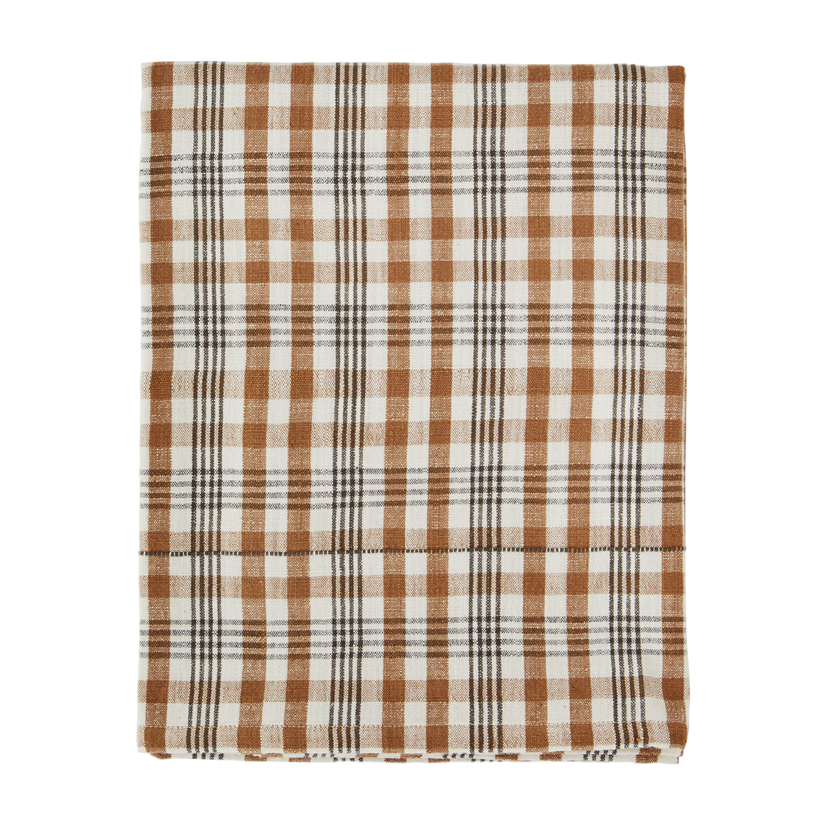 Checked table cloth