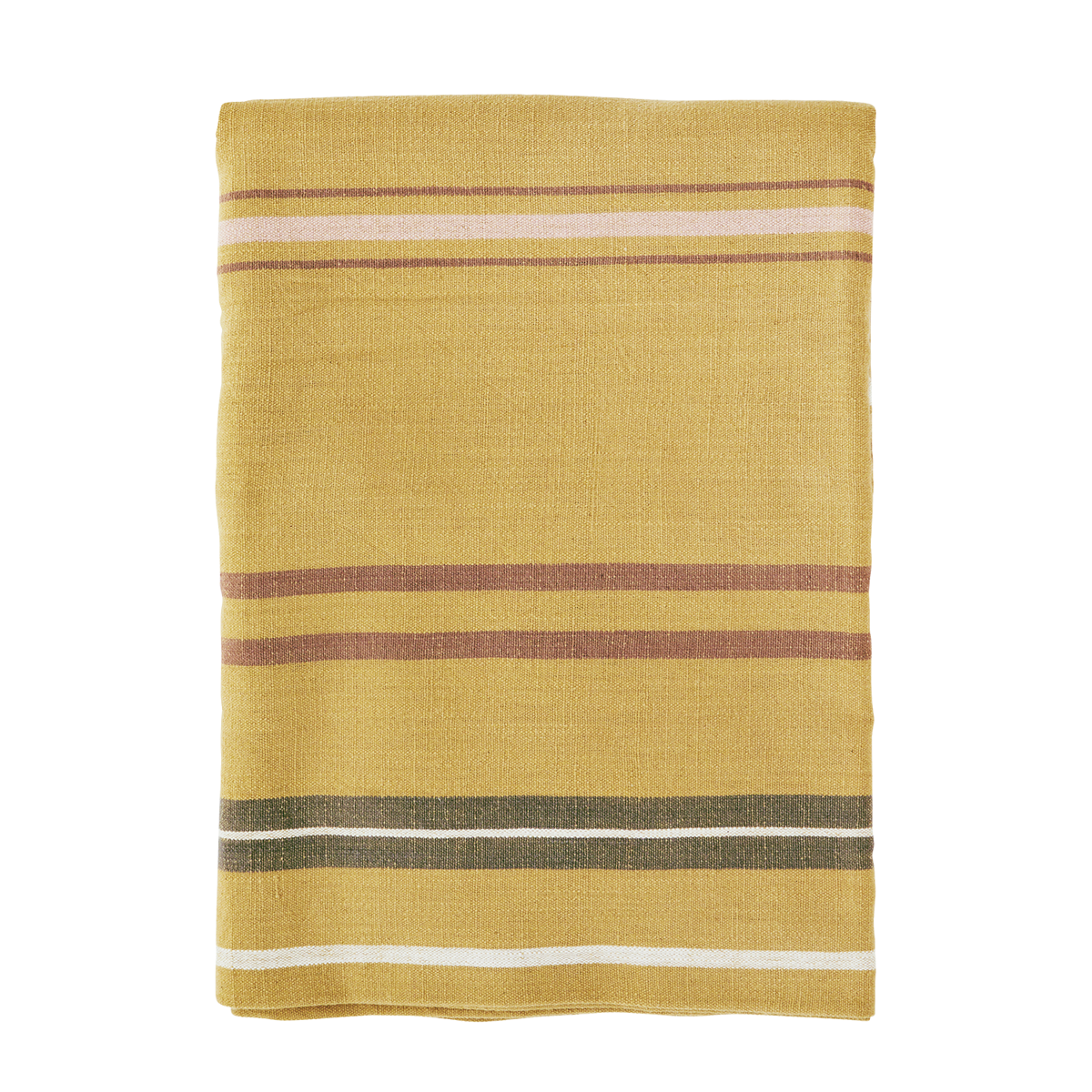 Striped table cloth