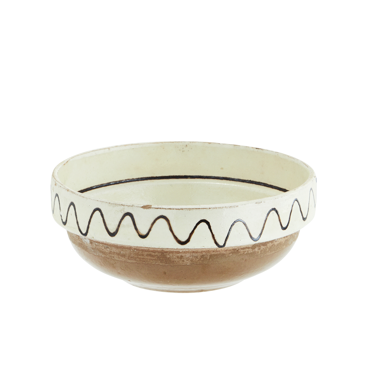 Re-used earthenware bowl