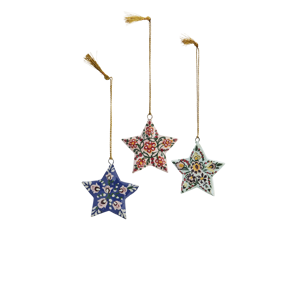 Handmade paper mache stars