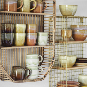 Iron wall shelf w/ wood