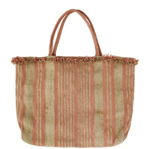 Handwoven striped bag