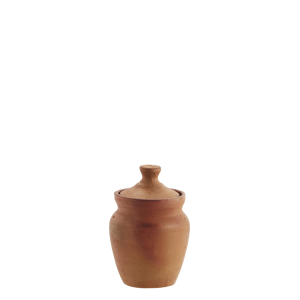 Terracotta jar w/ lid