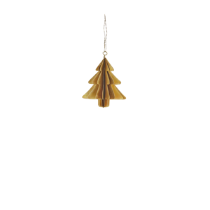 Hanging brass christmas tree