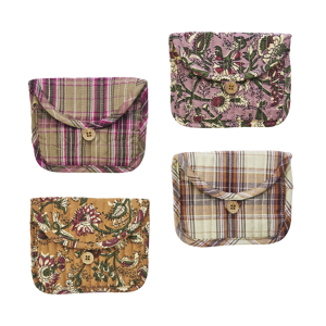 Quilted cotton purse
