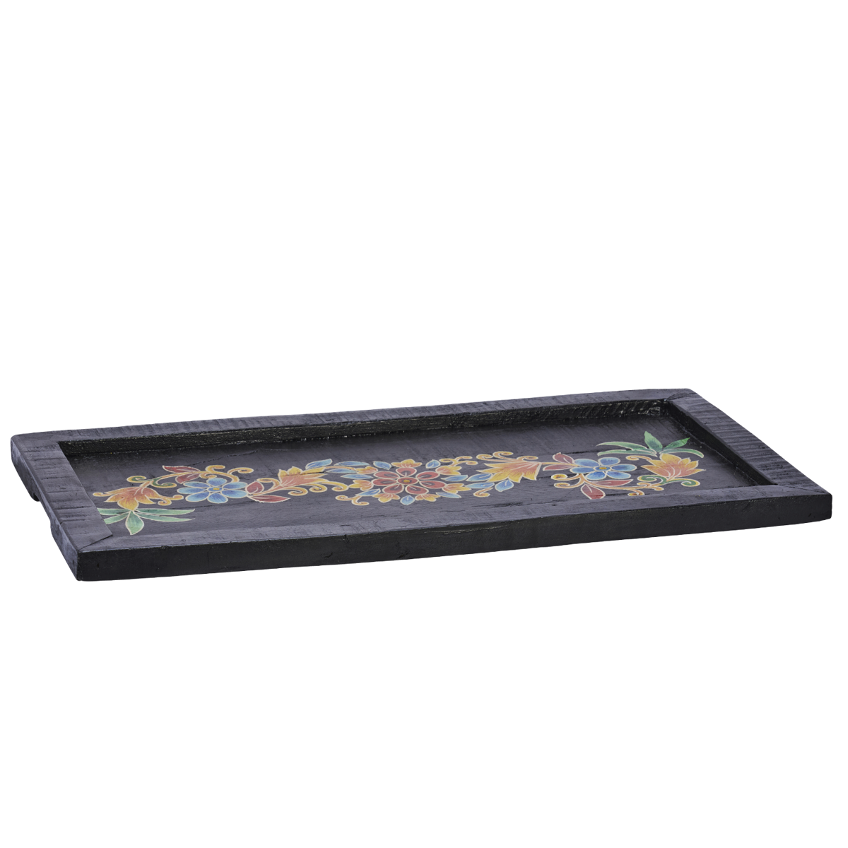 Hand painted recycled wooden tray Hand painted recycled wooden tray