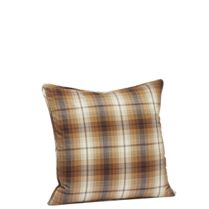 Checked cushion cover