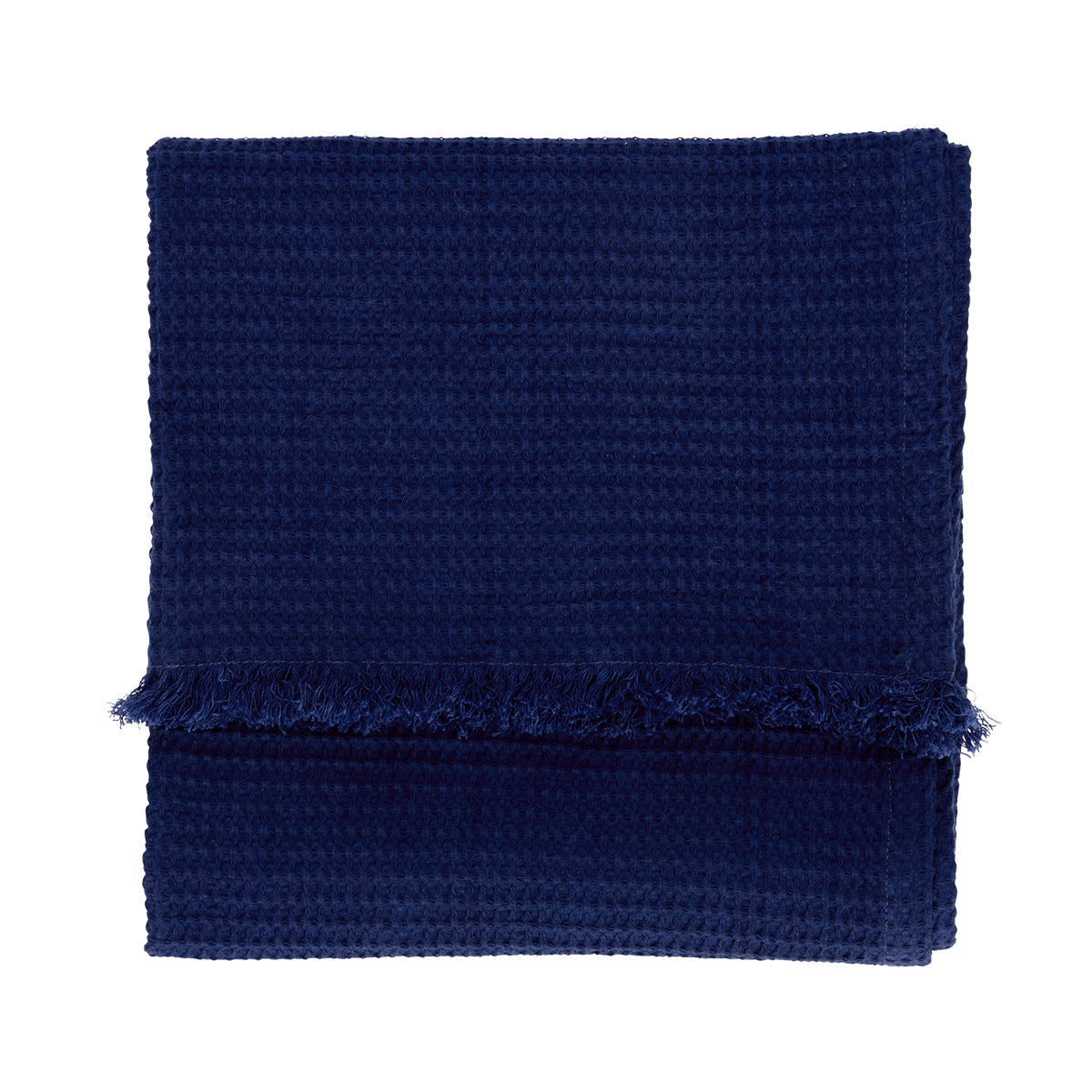 Waffle hand towel w/ fringes