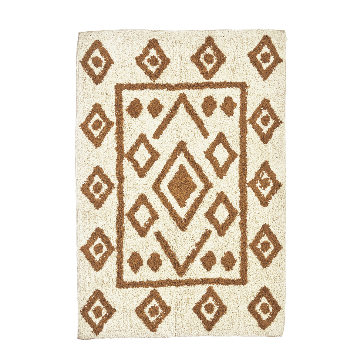 Tufted cotton bath mat