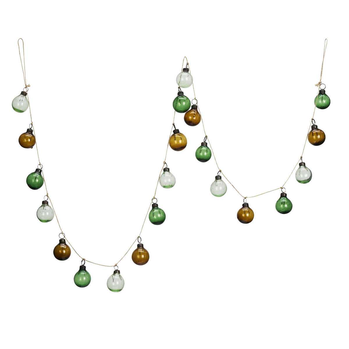 Garland w/ recycled glass balls