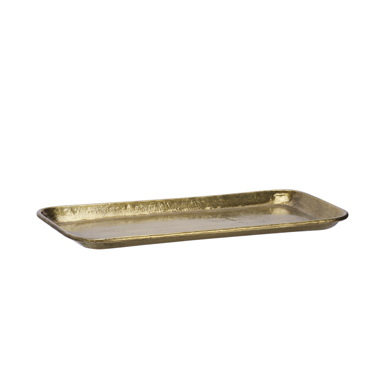 Hand hammered aluminium tray