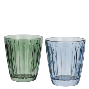 Coloured drinking glass