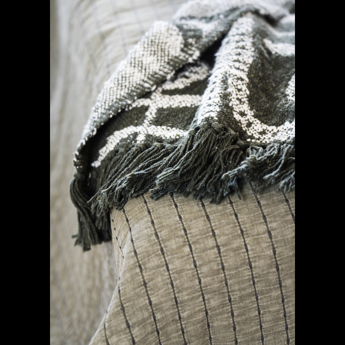 Quilted cotton bed cover