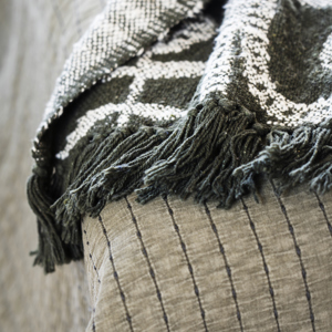 Quilted cotton bed cover