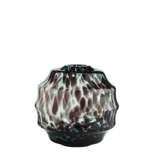 Round glass vase