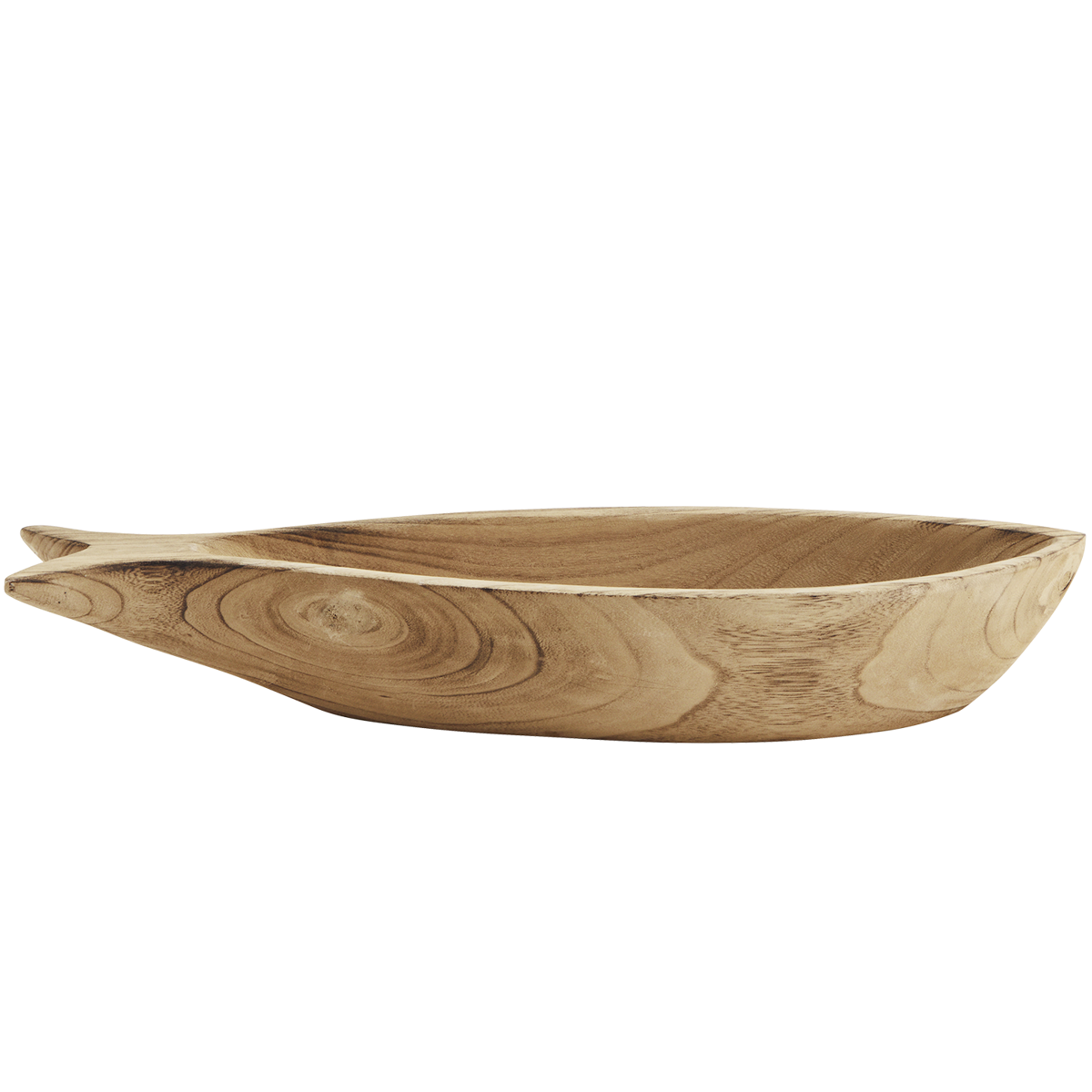 Deep wooden fish tray