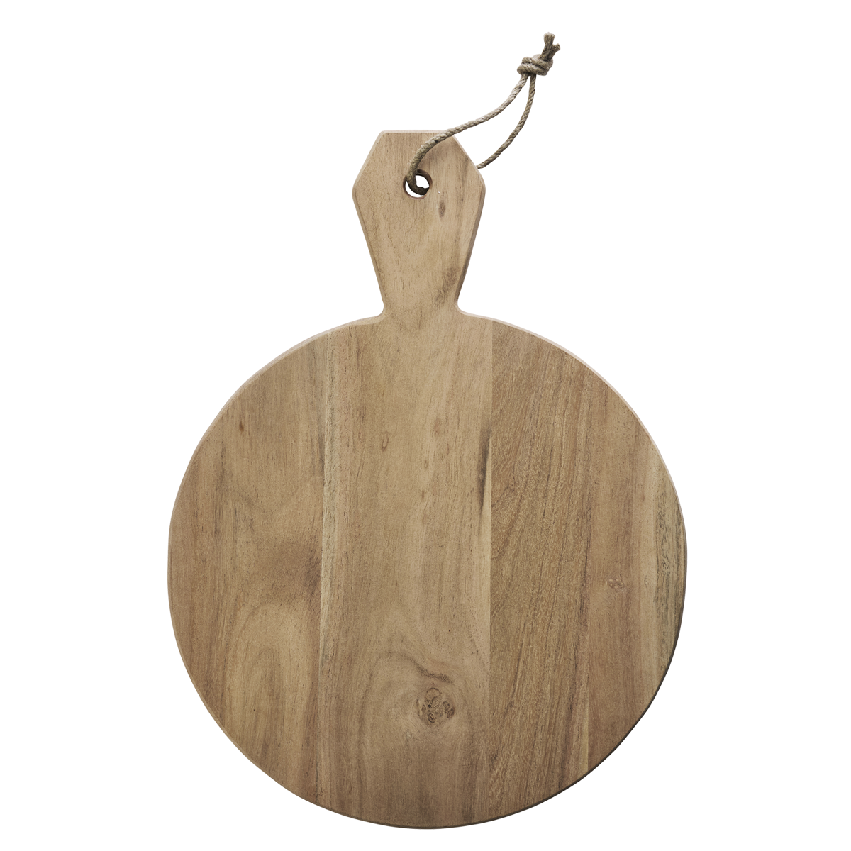 Round wooden chopping board