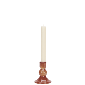 Glass candle holder