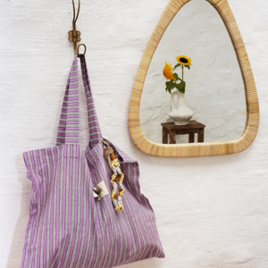 Triangular mirror w/ cane