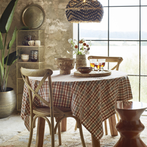 Bamboo lamp shade w/ cotton