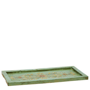 Hand painted recycled wooden tray