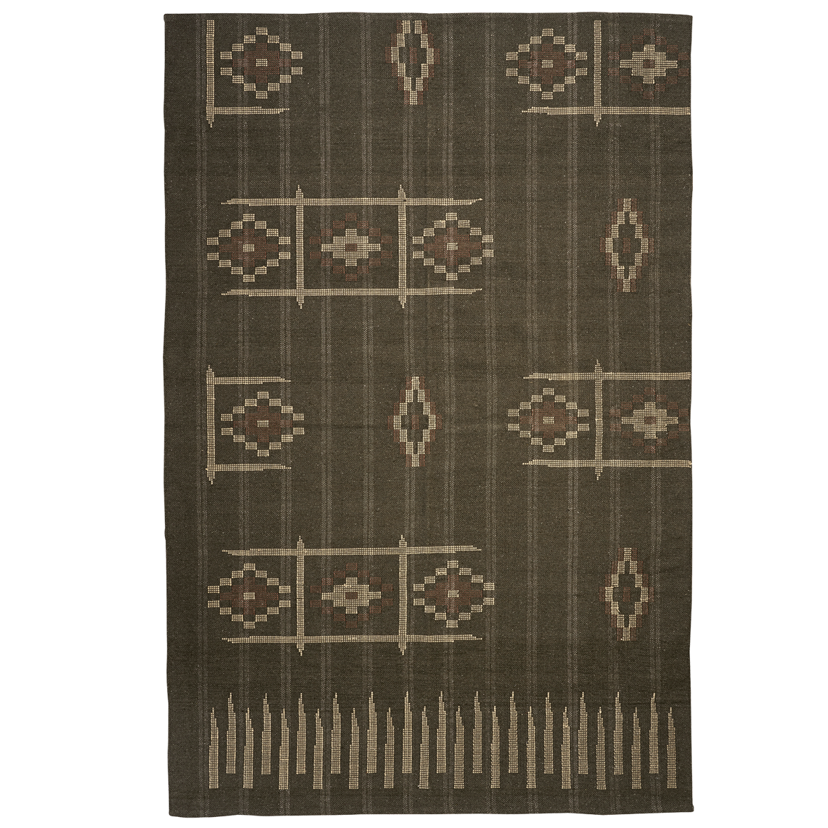 Handwoven cotton rug