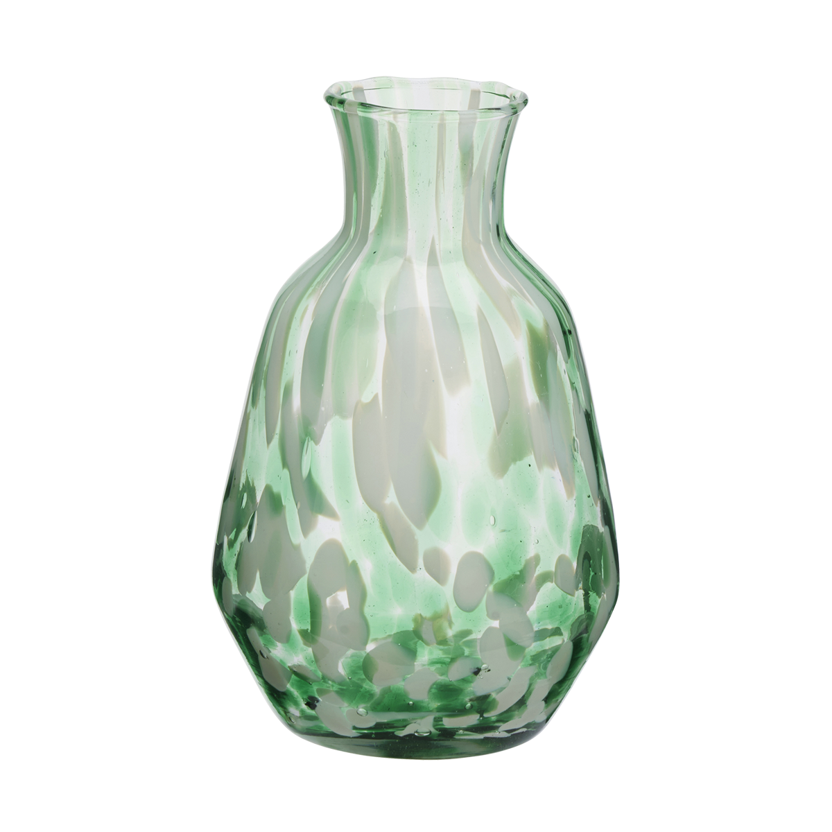 Coloured glass jug