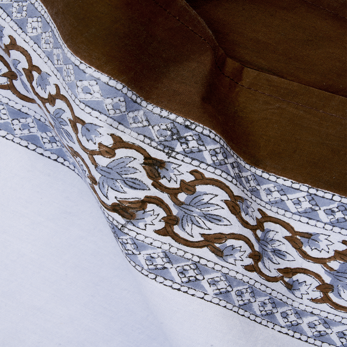 Block printed table cloth