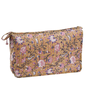 Quilted cotton washbag