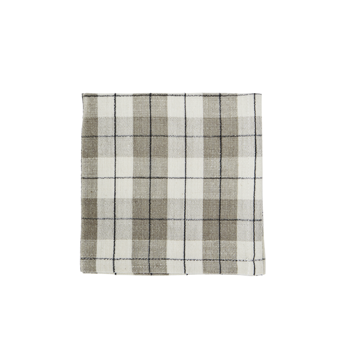 Checked cotton napkin