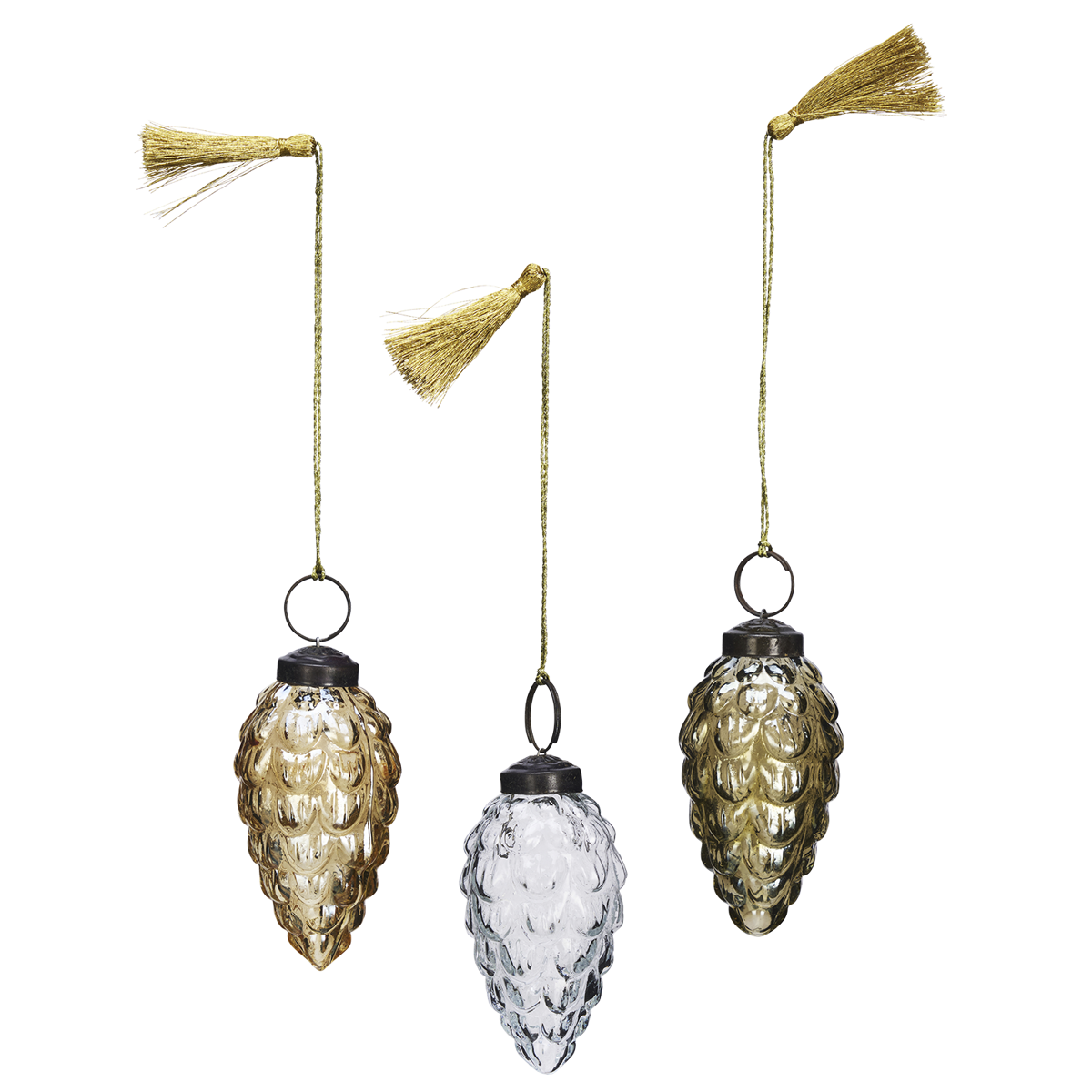 Glass pinecones