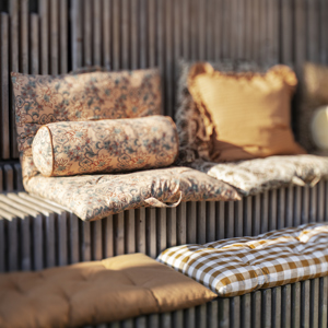 Checked cotton mattress