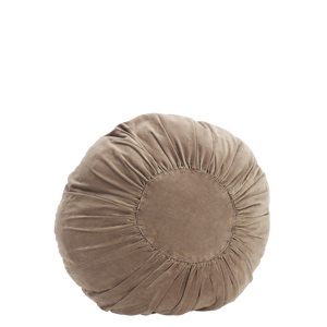 Round velvet cushion