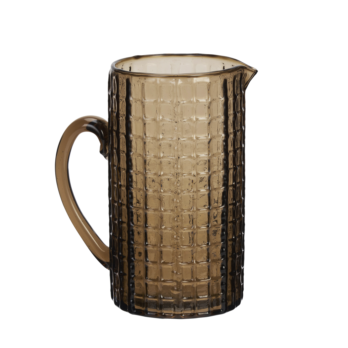 Coloured glass jug