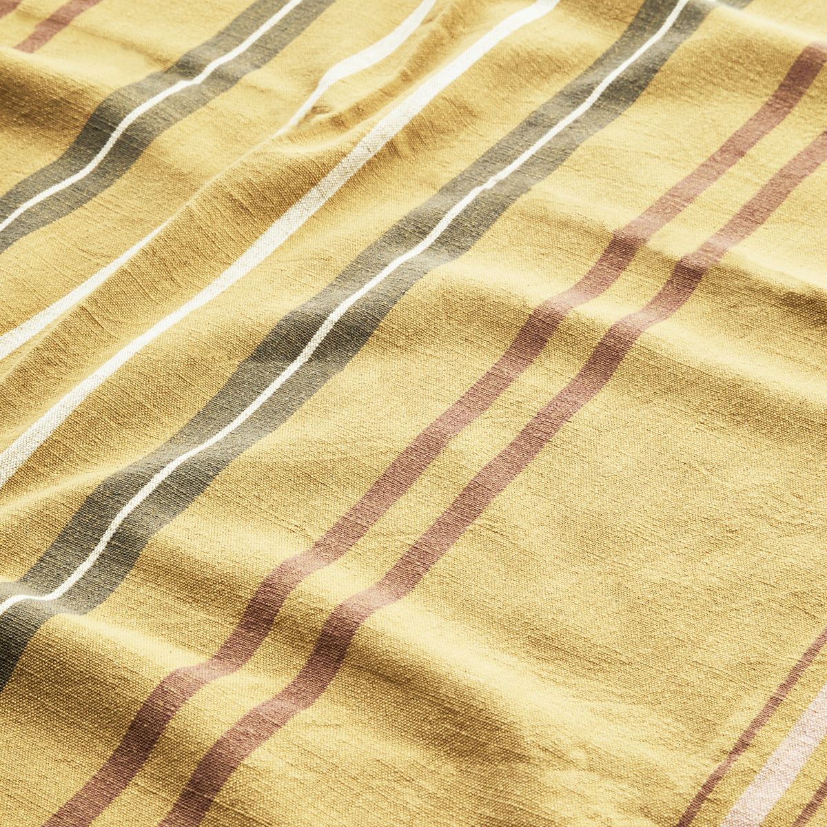 Striped table cloth