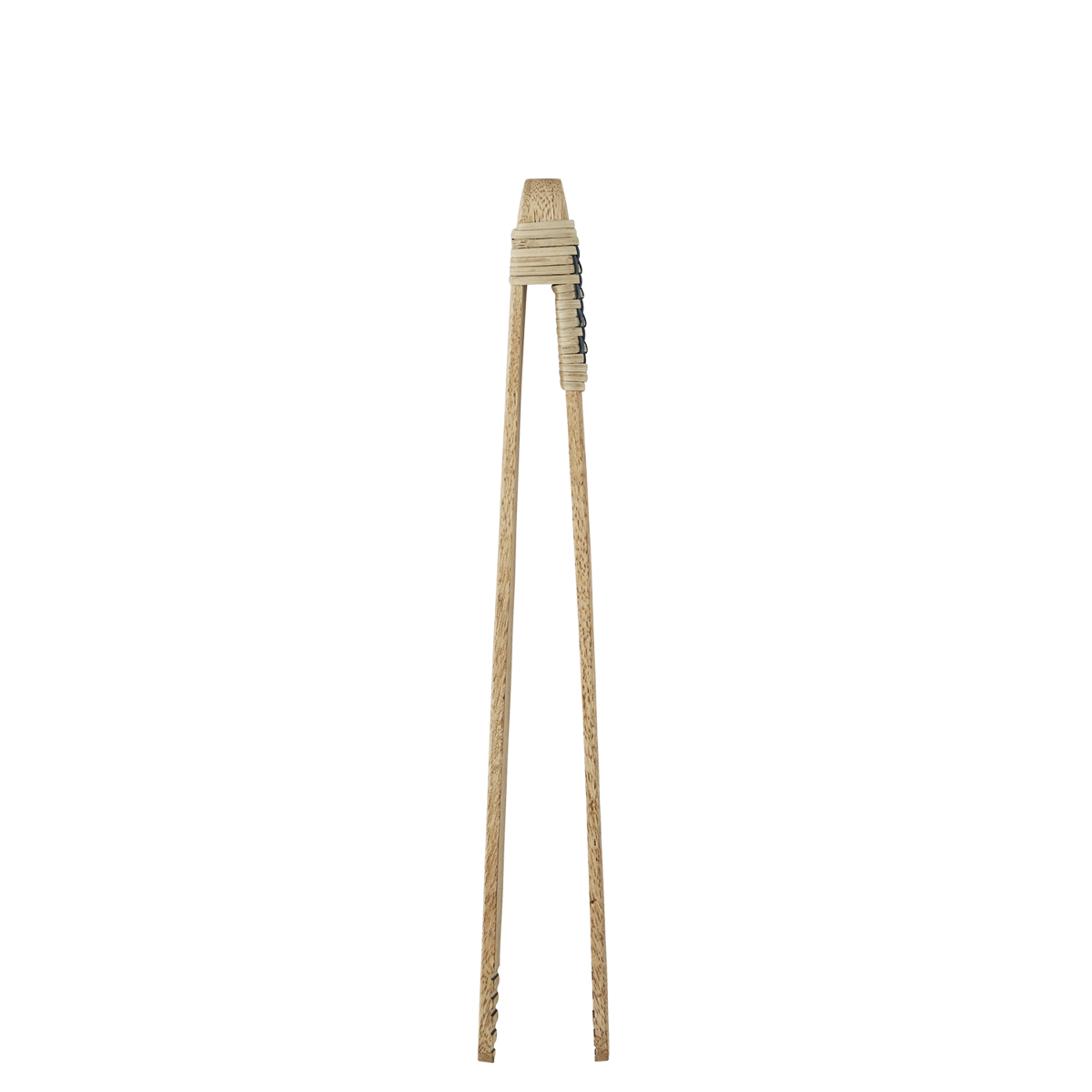 Wooden tong w/ cane