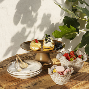 Stoneware serving spoon