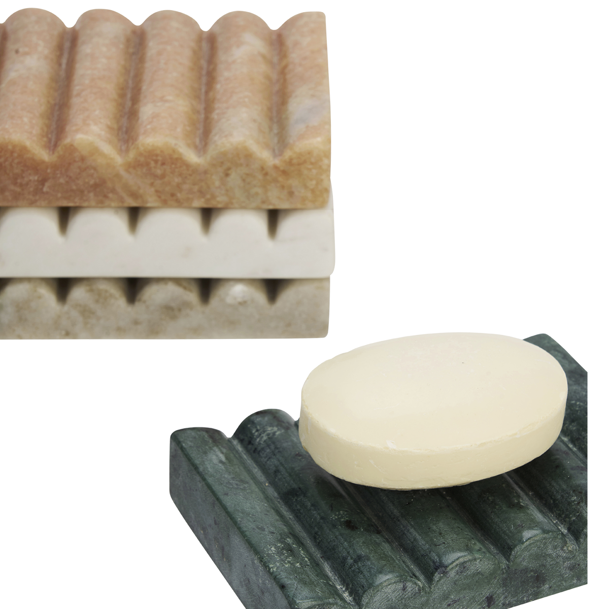 Marble soap dish