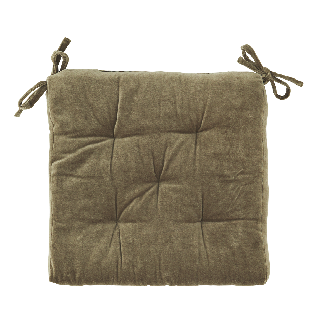 Velvet chair pad