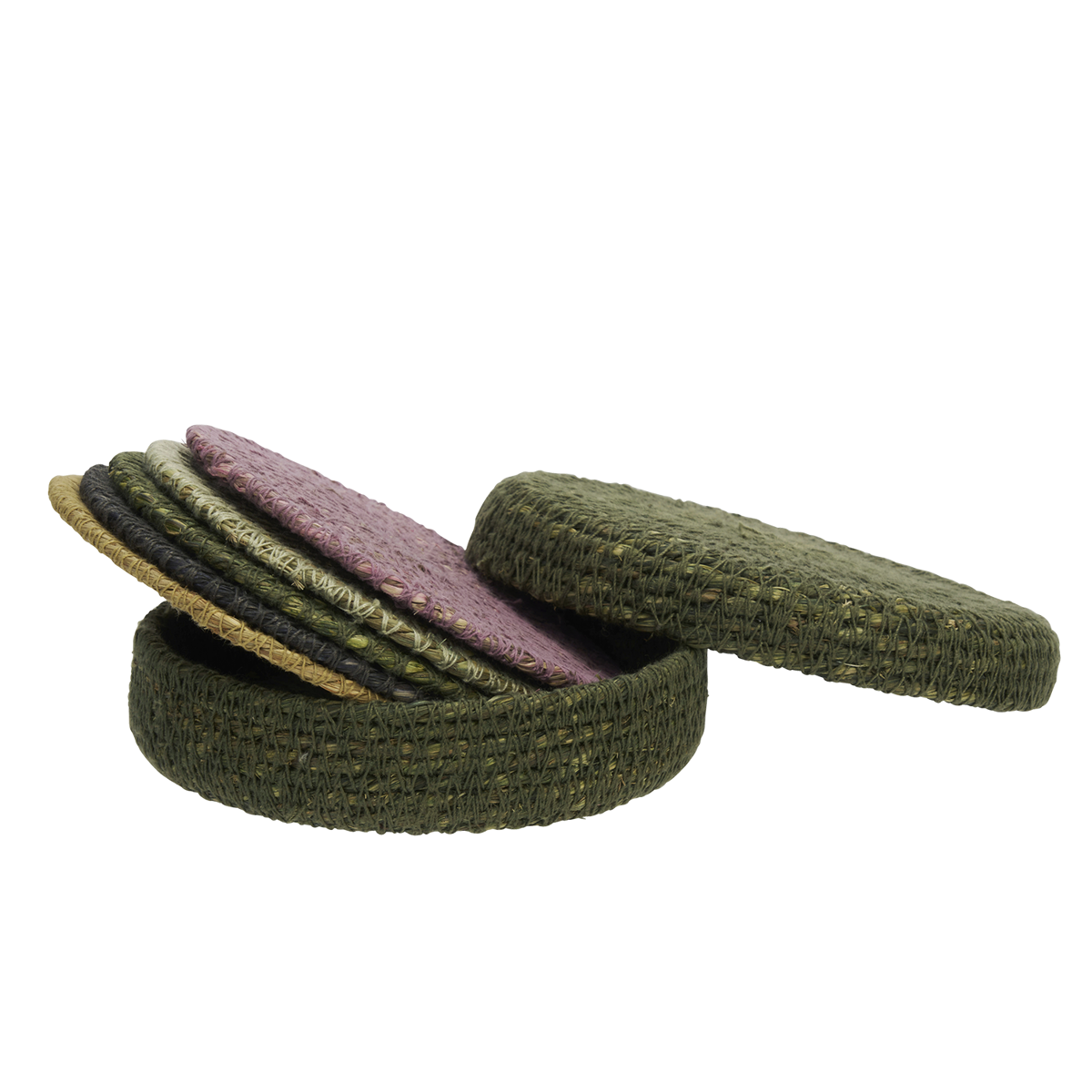 Seagrass coasters in box