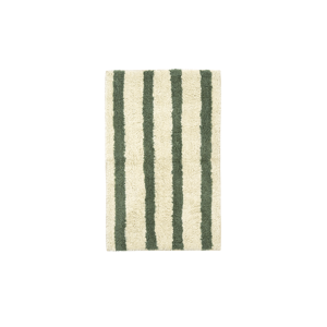 Striped tufted bath mat