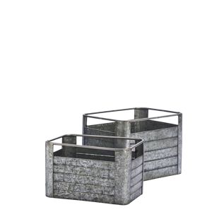 Square galvanized boxes
