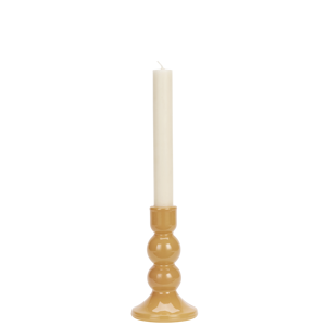Glass candle holder