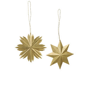 Hanging brass stars