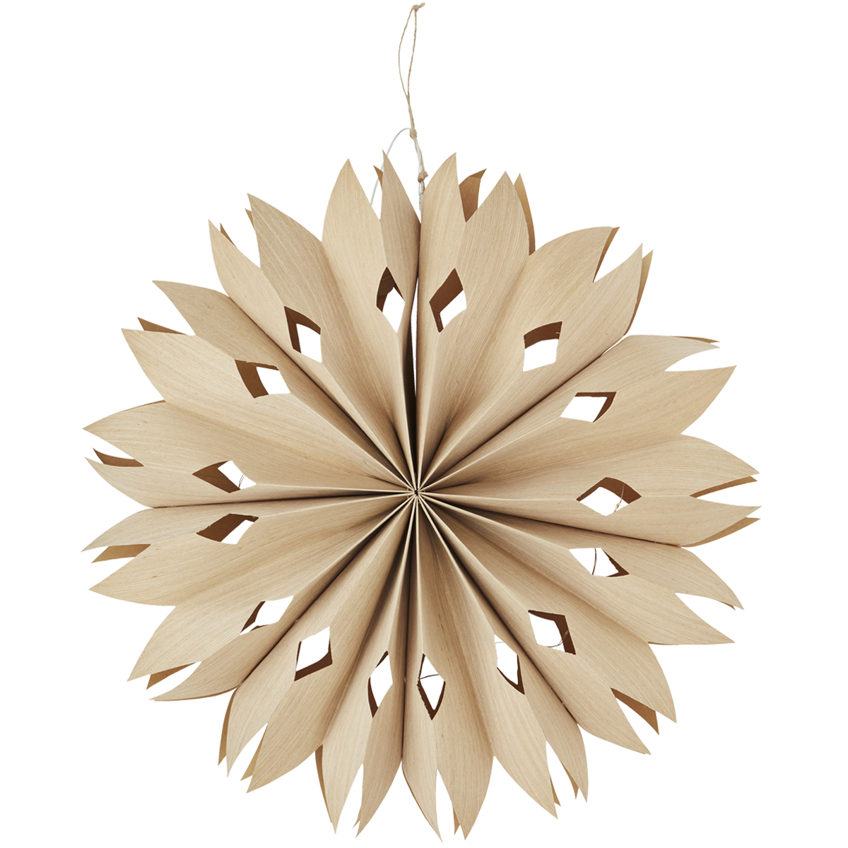 Veneer paper star w/ lights Veneer paper star w/ lights