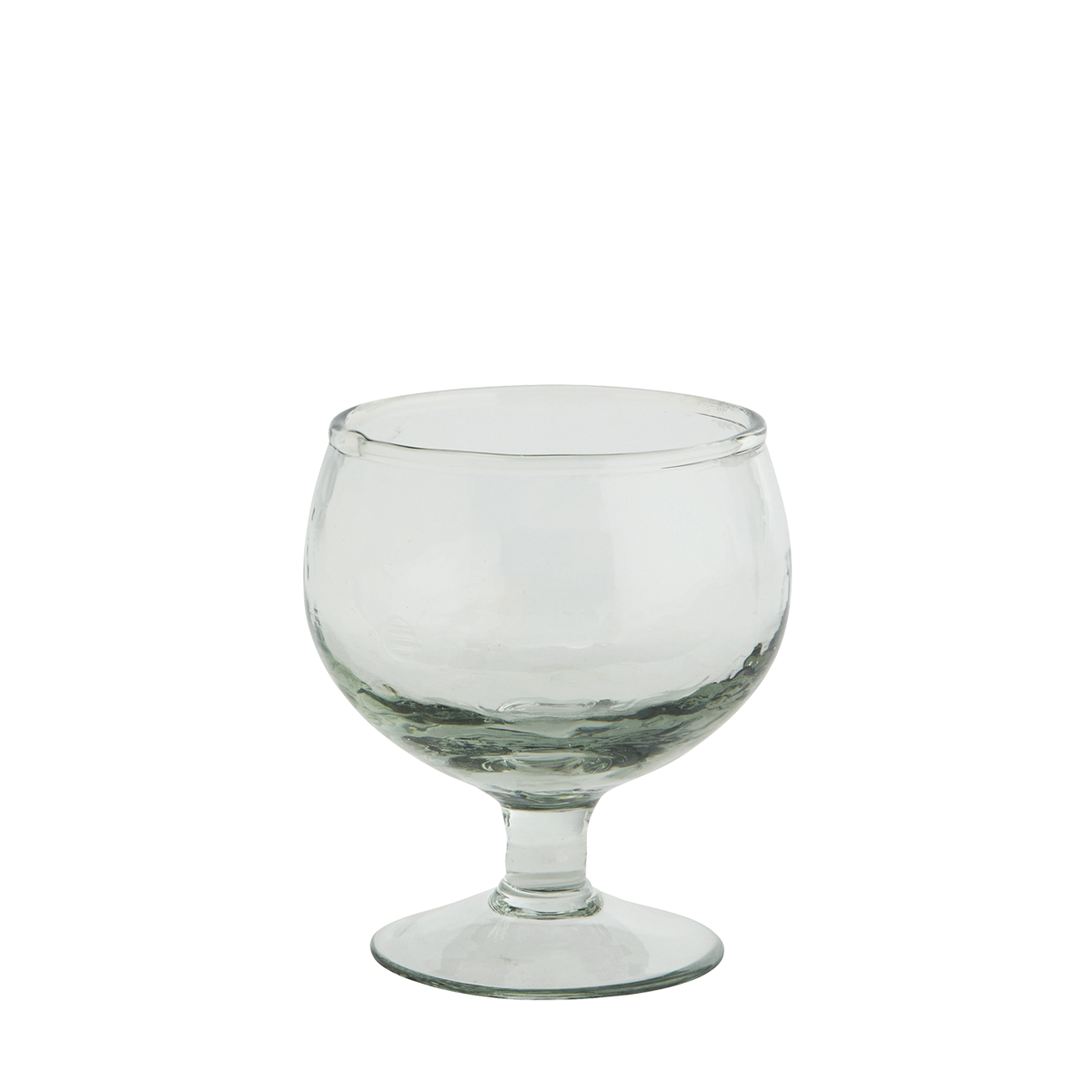 Hammered cognac glass