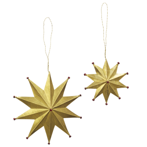 Hanging brass stars